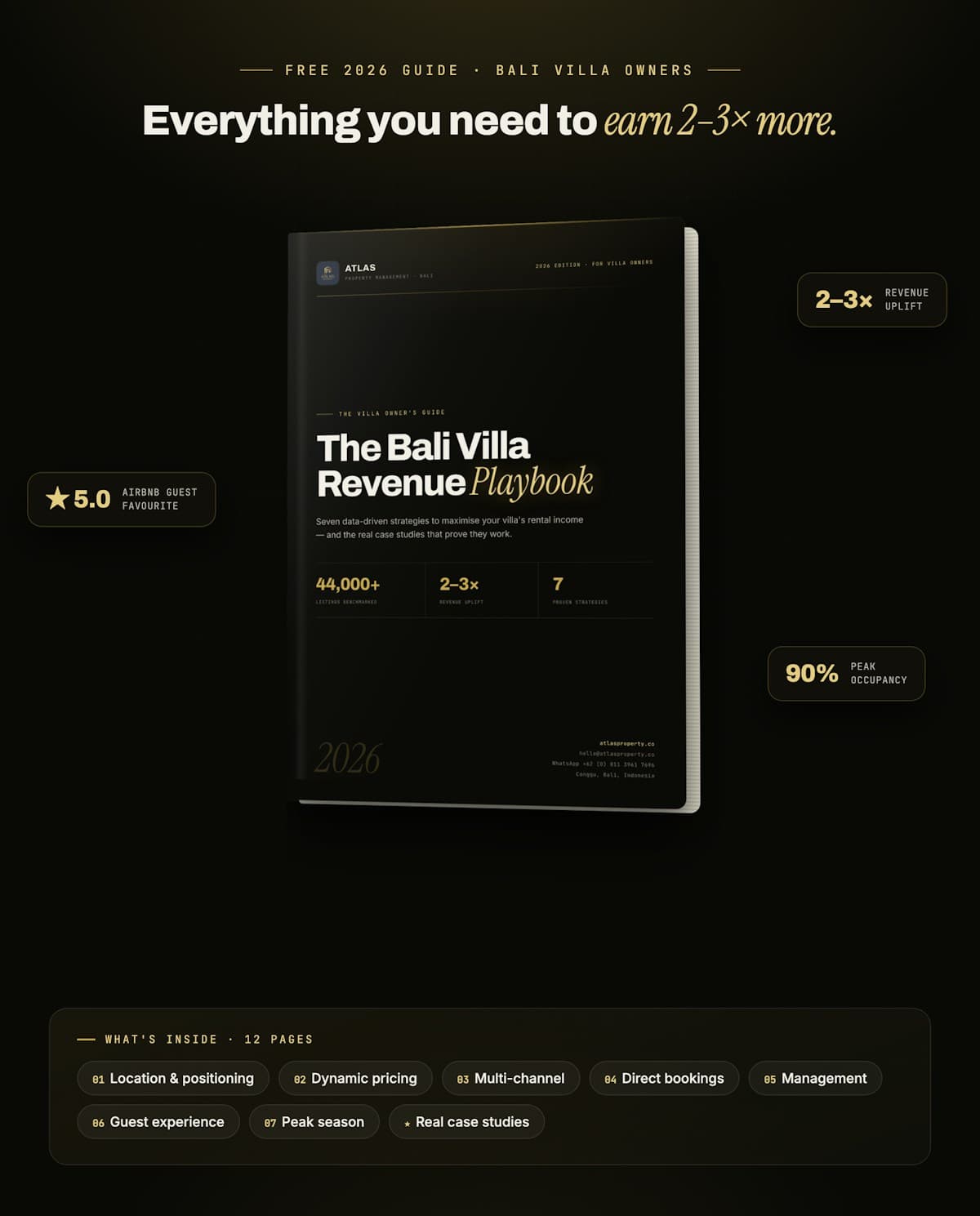 Cover of The Ultimate Bali Villa Playbook